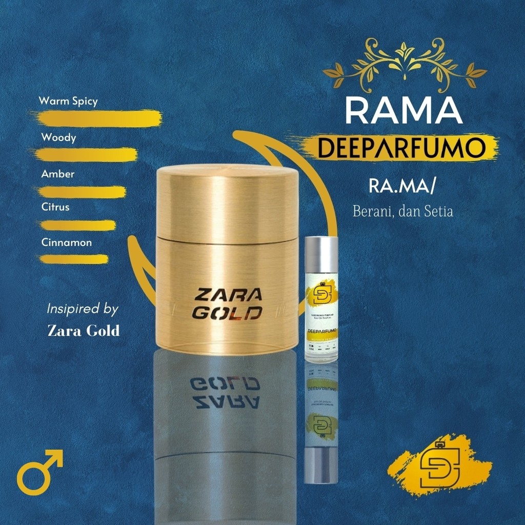 INSPIRED BY ZARA GOLD PARFUM PRIA RAMA DEEPARFUMO 30ML