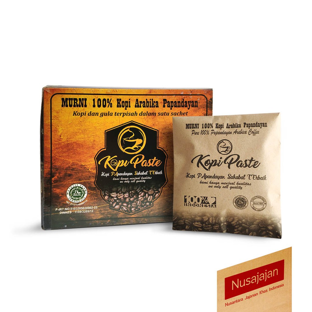 Kopi Paste Papandayan Garut Isi 10 Sachet Kopi Arabika Bubuk Plus Gula