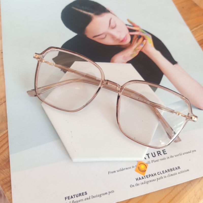 TERMURAH SE-SHOPEE KACAMATA MINUS FRAME FUJI  20098 | FREE LENSA ANTI RADIASI  / PHOTOCROMIC | KACAMATA WANITA