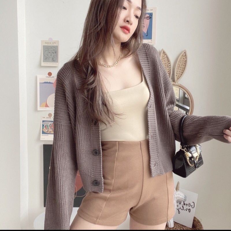 SHIREN CARDY RAJUT STARDA LENGAN BALON KARDIGAN KANCING