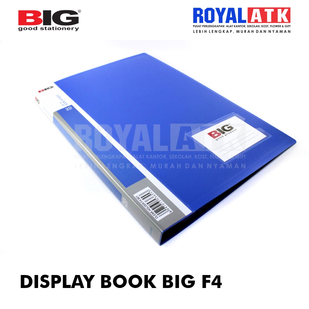 

Clear Holder / Display Book Big + Name Tage F4-801 isi 20 Lembar