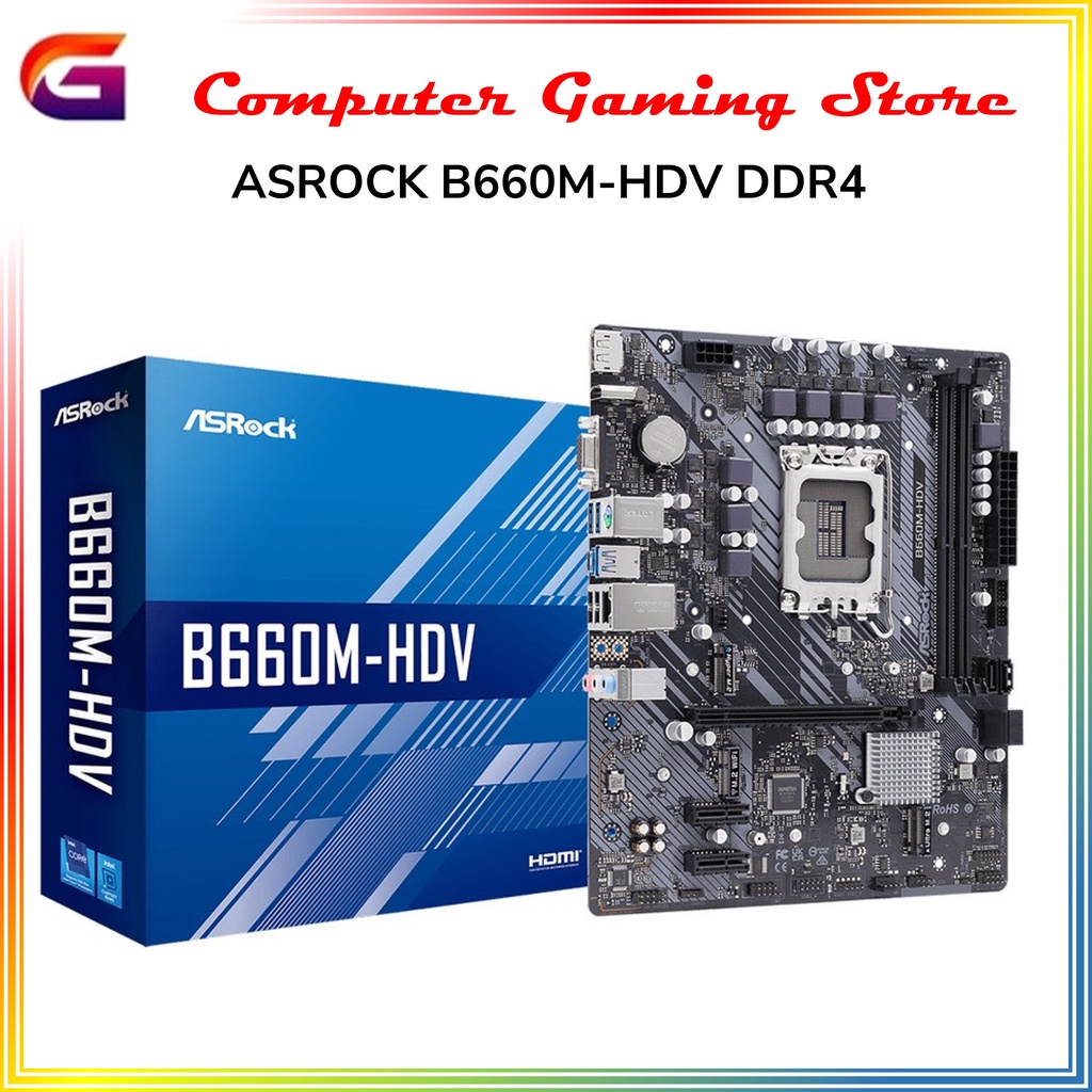 ASROCK B660M-HDV DDR4 Motherboard Intel LGA 1700, Gen12