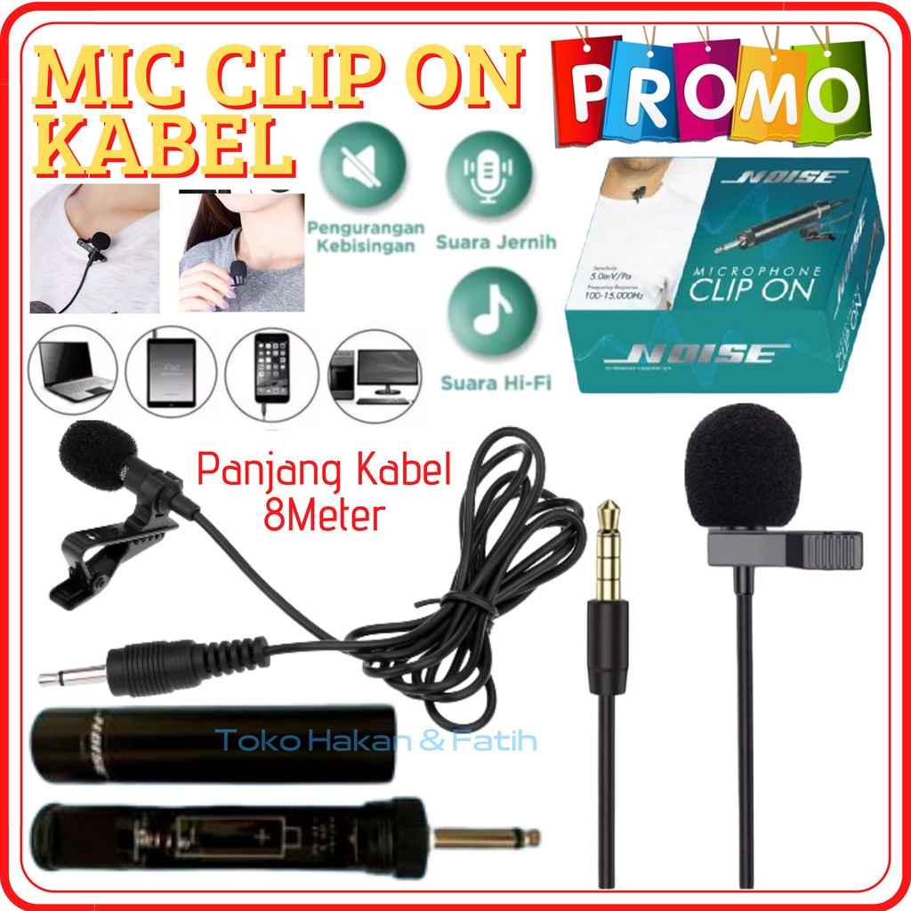 Mic Clip On Mini Youtuber Smule Microphone mini 3.5mm for Smartphone Tablet Laptop PC - Clip On Kape