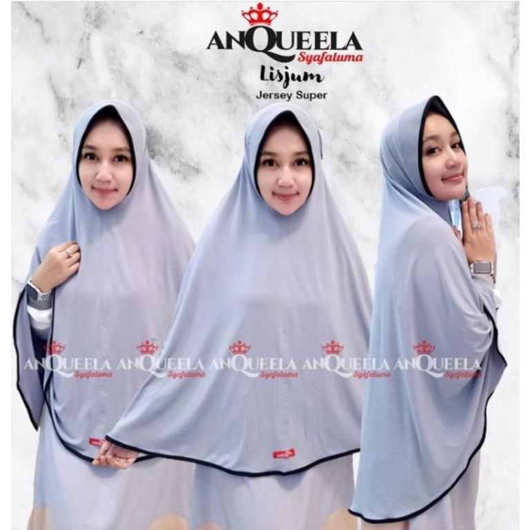 BERGO LISJUM (LIST JUMBO) ORI ANQUELLA SYAFALUMA HIJAB SYARI BERGO XL WAHYU BY SHAFIRA INSTAN HIJAB 