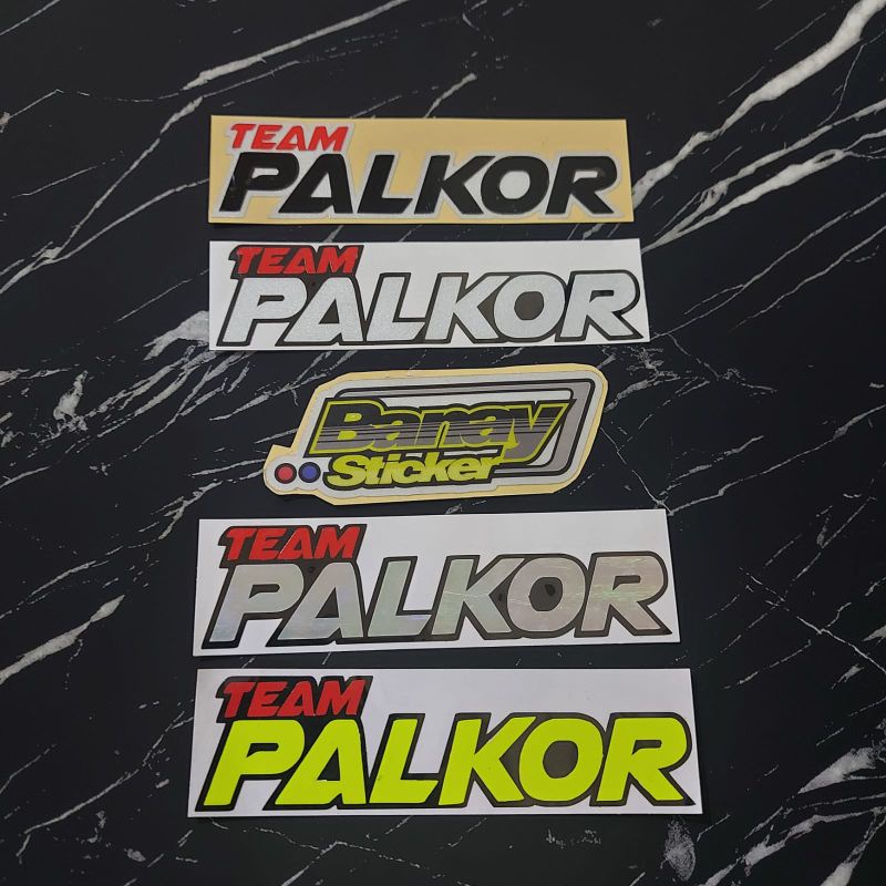 STICKER TEAM PALKOR STIKER TEAM PALKOR CUTTING