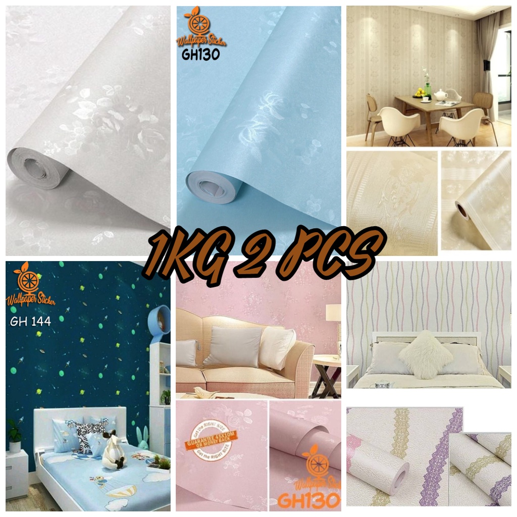 Jual Termurah Wallpaper Sticker Dinding Gh Premium Quality Cm X Mtr Shabby Chic Bunga