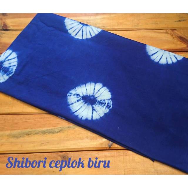 Kain Shibori Handmade Biru