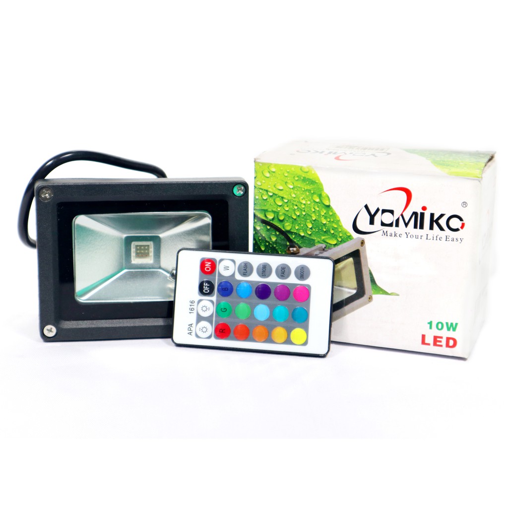 LAMPU LED WARNA WARNI RGB 10 WATT KOMPLIT REMOT