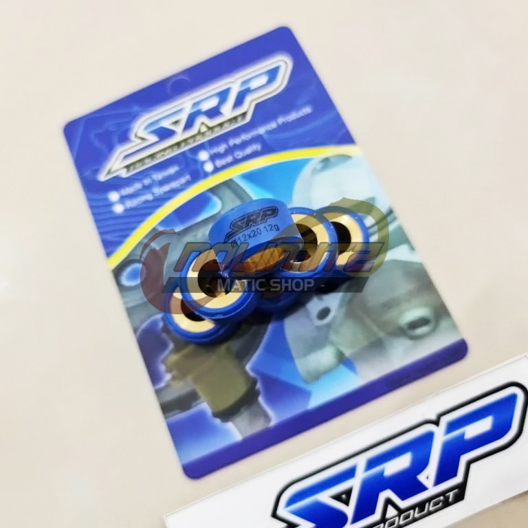 Roller Racing SRP Blue Teflon 12gr Yamaha NMAX Aerox 155 Lexi Xeon Mio M3 GT Fino Fazzio