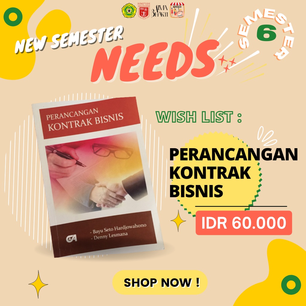 Jual Buku Perancangan Kontrak Bisnis Bayu Seto Shopee Indonesia