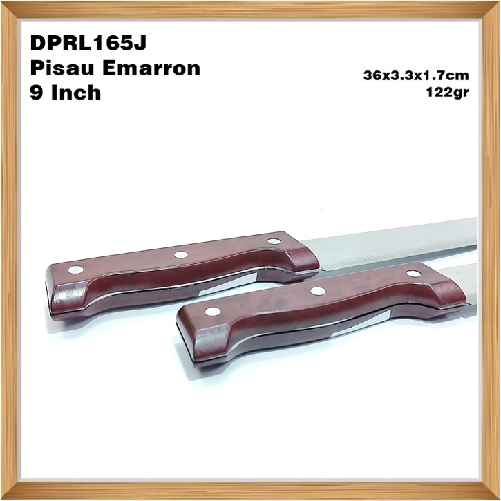 DPRL165J Pisau Dapur/Pisau Serbaguna/Pisau Daging Emarron 9 Inch