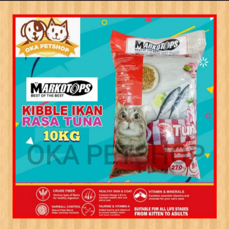 PROMO Markotops Cat Food Tuna 10kg - Makanan Kucing (Link Ekspedisi)