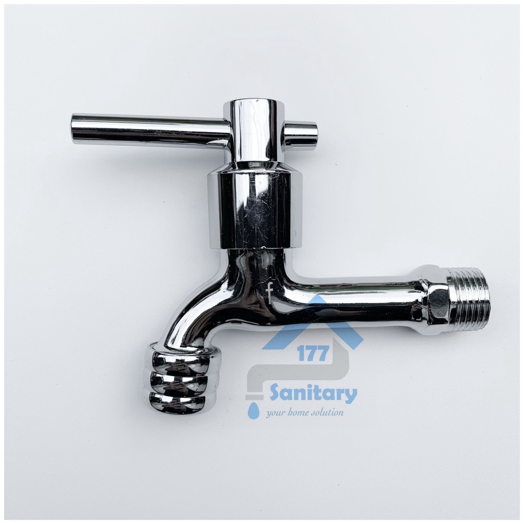 Kran Taman Minimalis Engkol F4-  Keran Air Tembok Kamar Mandi murah kran utk selang mesin cuci stainless faucet wall garden stainless