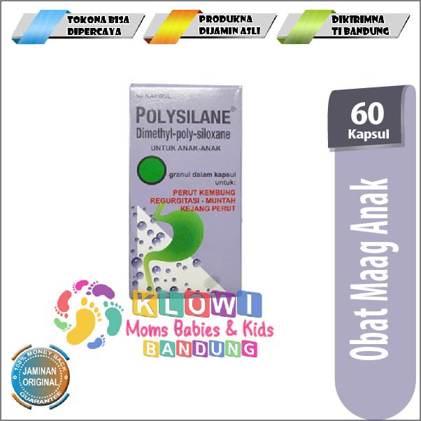 Polysilane 60 Kapsul (Obat Maag Anak)