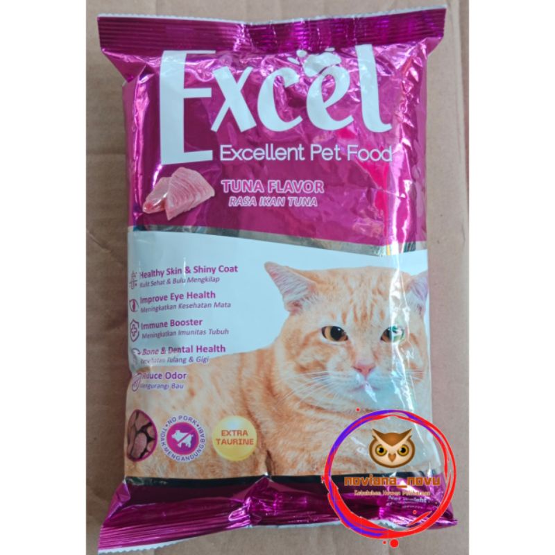 EXCEL UNGU PAKAN KUCING BENTUK IKAN 500 GRAM MAKANAN HEWAN PELIHARAAN KESAYANGAN HAMSTER LANDAK MINI