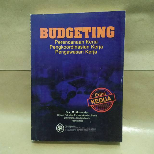 

Budgeting perencanaan pengkoordinasian dan pengawasan kerja munandar