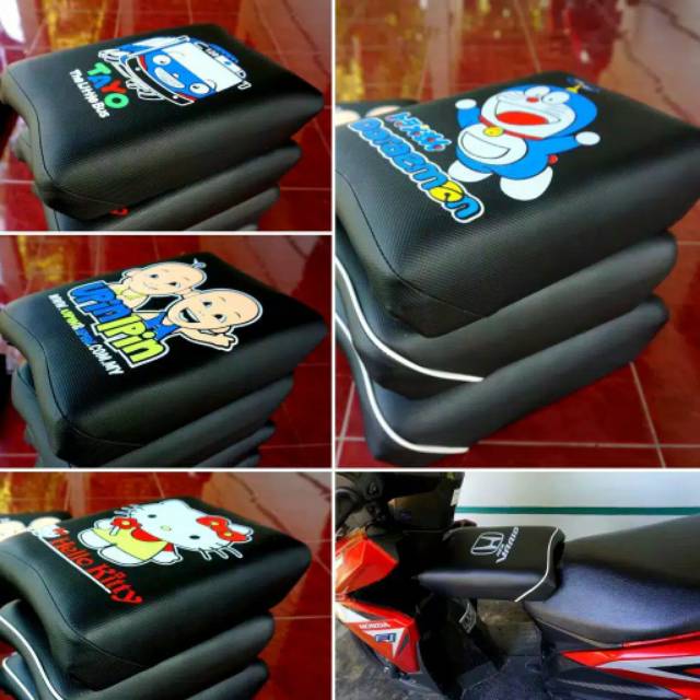 Jok boncengan anak karakter/ jok anak motor / boncengan motor new