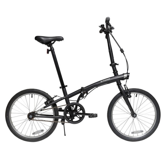 Btwin Sepeda Lipat Hitam Tilt 100 20'' Decathlon - 8545022