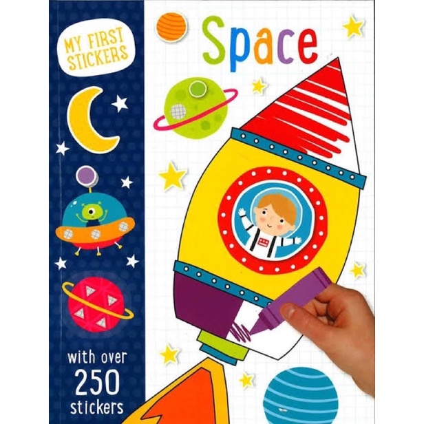 

my first stickers space 250 sticker activity buku anak bbw new book