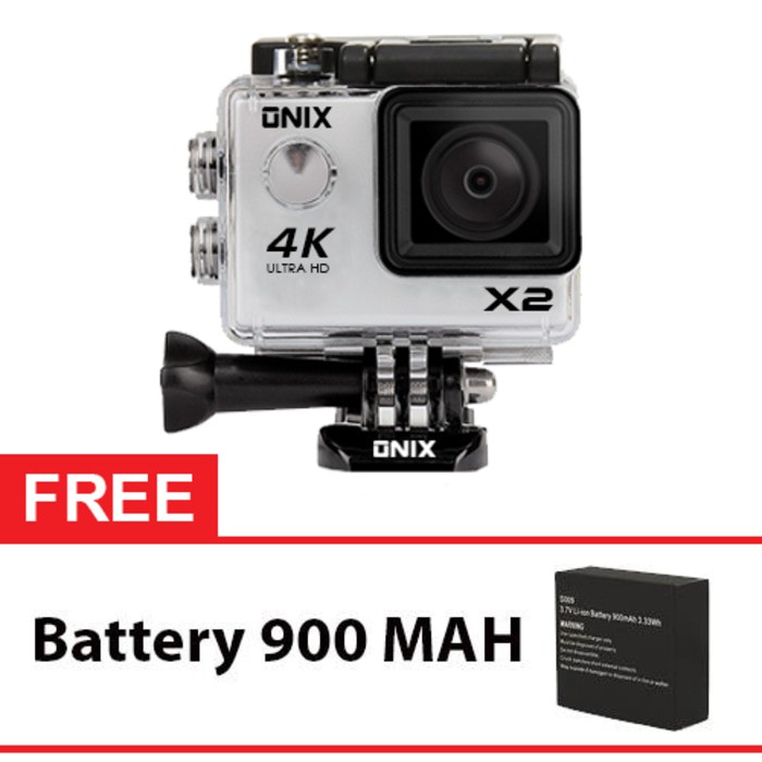 Onix XCOM Action Camera X2 4K Ultra HD WIFI 2,0" 16MP free Batere 900