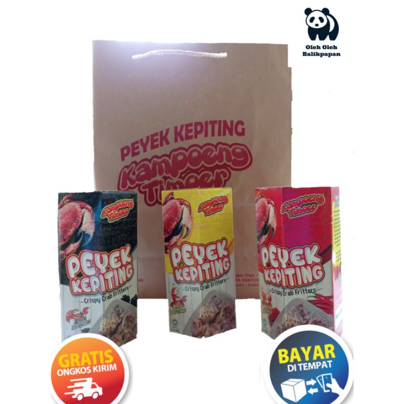 

(COD BISA) - Paket Hemat Peyek Kepiting KAMPOENG TIMOER 40gr isi 10 Pcs | khas Kalimantan