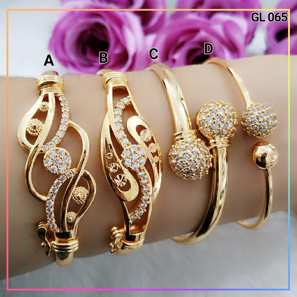 Gelang xuping gelang dewasa permata lapis emas gold GL 065