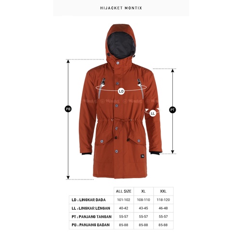 ⭐️GRATIS MASKER HIJAB⭐️ HIJACKET MONTIX SERIES - HIJACKET OFFICIAL HIJACKET STORE JAKET MUSLIMAH JAKET HIJABERS-7