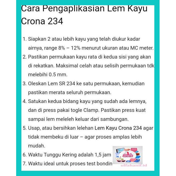 

Rew5Ey- Lem Crona 234 Sr Lem Kayu *Best Seller Aliphatic Wood Glue (600 Gr) Ft54Yt5-