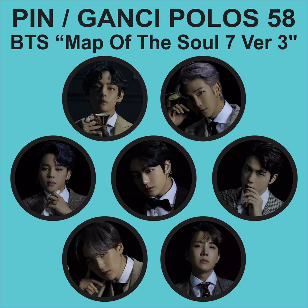 PIN / GANTUNGAN KUNCI POLOS 58 MM - BTS MAP OF THE SOUL 7 VER 3