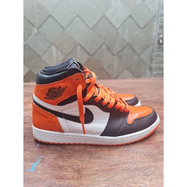Preloved Nike Air Jordan 1 High Electro Orange Custom SBB1 Original