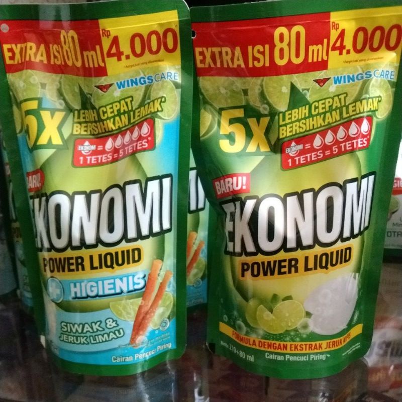 Ekonomi Power Liquid 235ml Sabun Cuci Piring 3500