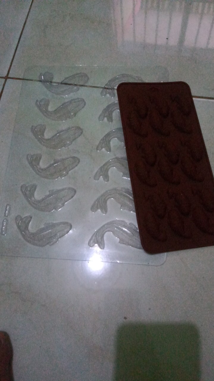 Cetakan Puding Coklat Silikon Ikan Koi Isi 18 Cavity