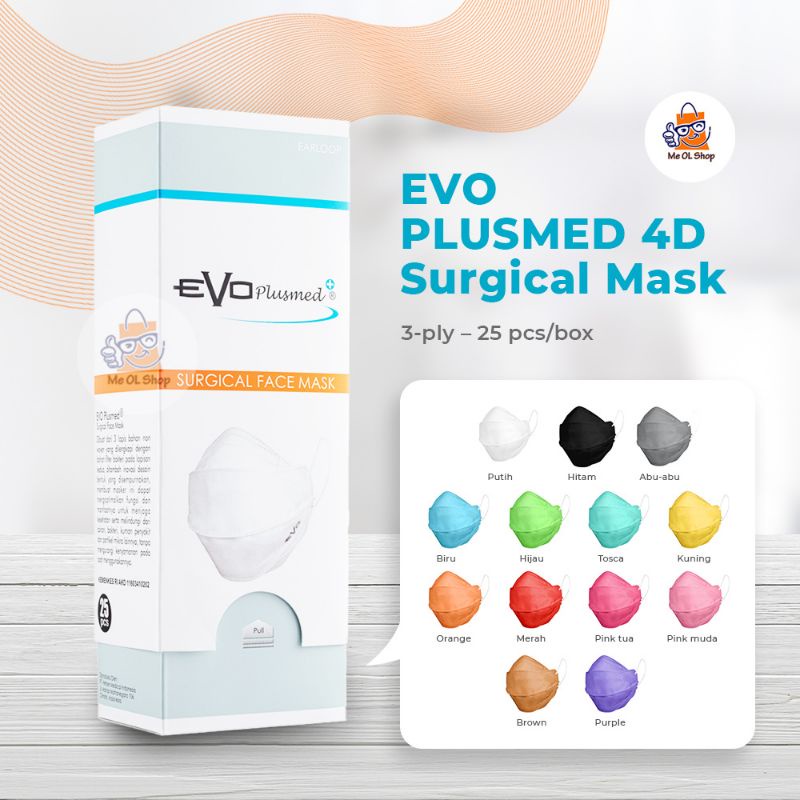 MASKER EVO PLUSMED ISI 25 PCS SURGICAL MASK