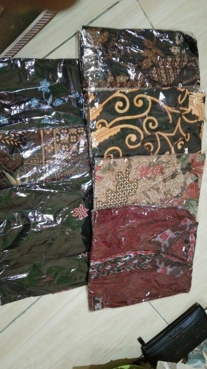 Batik Original M, L, Xl, Xxl Hem Kemeja Batik Pria Lengan Pendek Best Seller Terlengkap