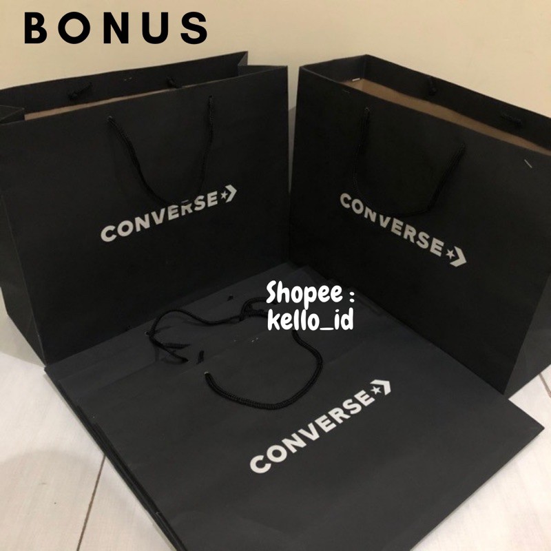 (PREMIUM SNEAKERS) Sepatu Converse 70s High Egret Black / White - c70sh-5