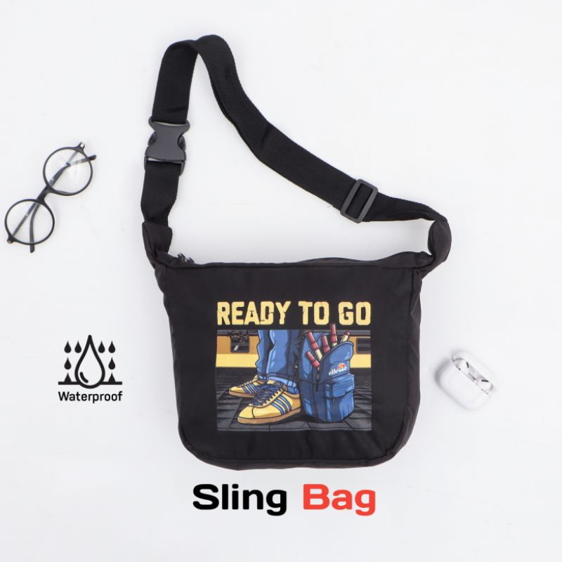 Slingbag Bierly Ready To Go Distro Waterproof Tas Selempang Pria Wanita