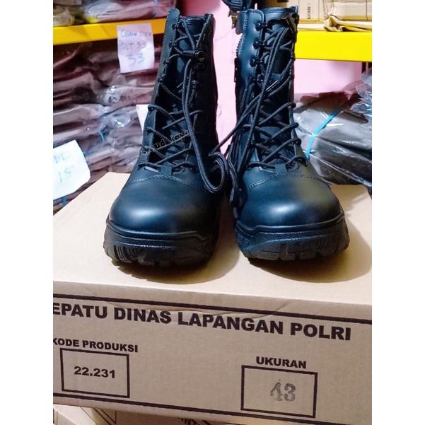 SEPATU PDL POLRI ORIGINAL  / SEPATU PDL RESLETING JATAH POLRI