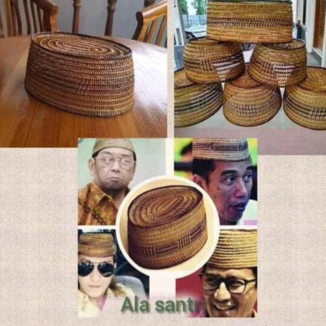 Peci rotan gusdur kodian