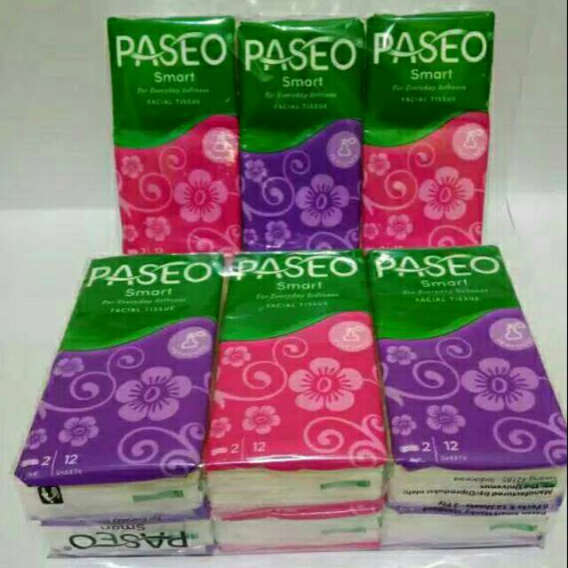 PASEO Mini Travel pack 12 sheet 2 ply (1PCS)