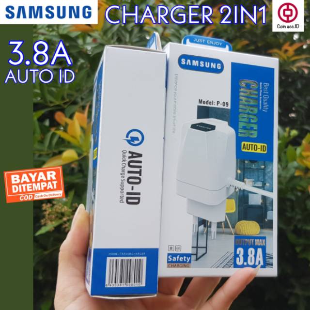 Casan / Charger SAMSUNG ORIGINAL 3.8 A 1usb FAST CHARGING AUTO ID model P-09