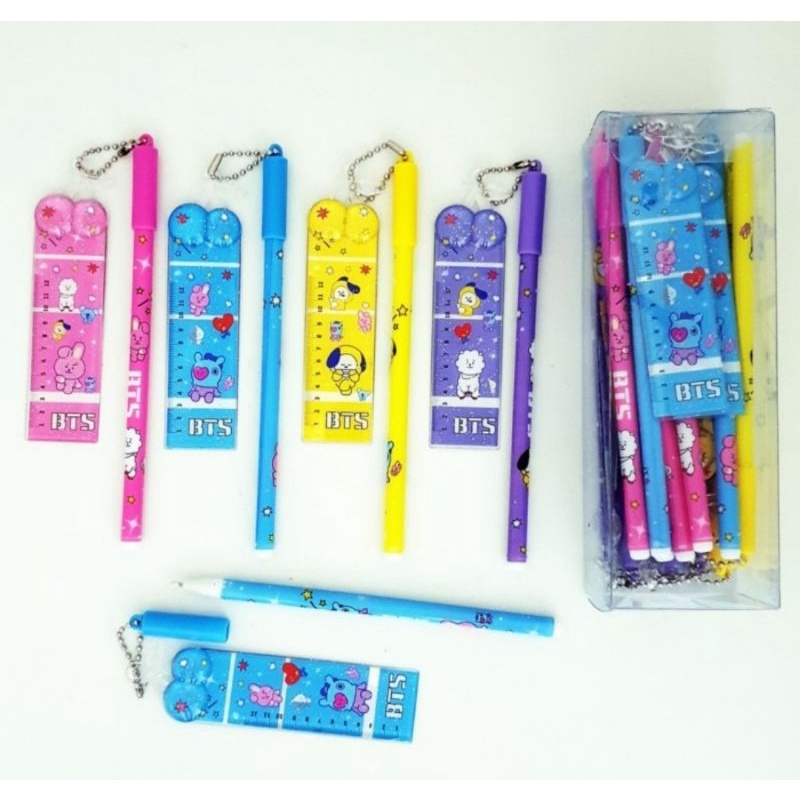 pulpen bts - pulpen kpop - pulpen karakter bt21 - pulpen anak lucu