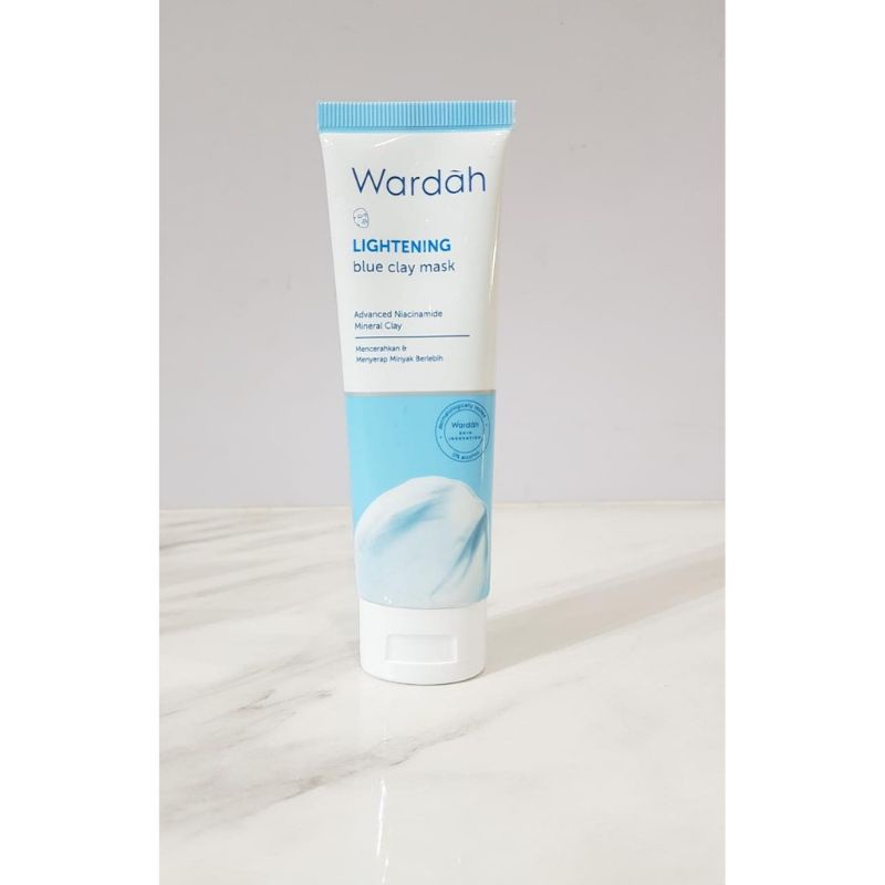 aschosme Wardah Lightening Blue Clay Mask ~ Masker wardah