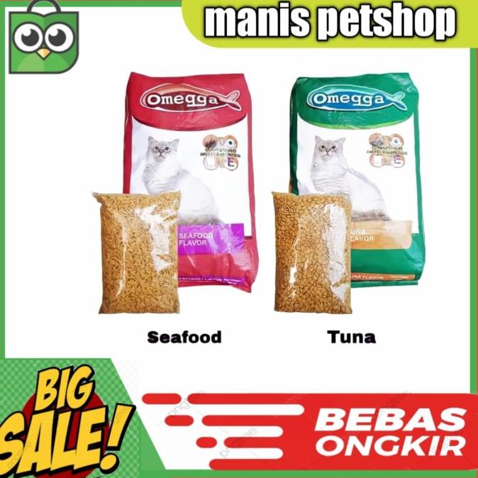 

Omega Cat Food Seafood Flavor 20Kg/Dry Food/Makanan Kucing(Via Gojek)