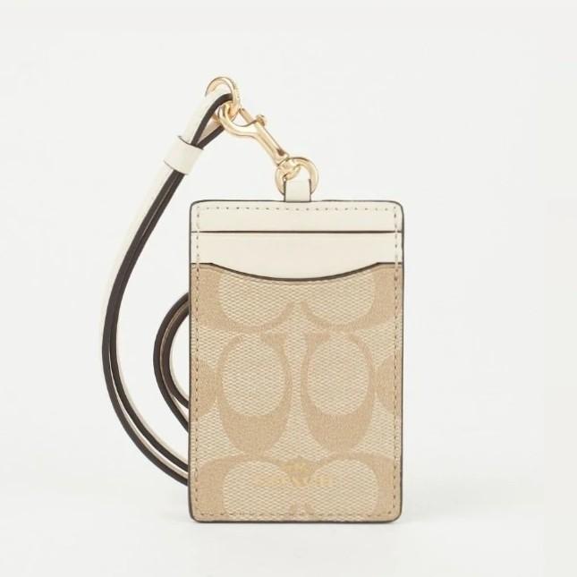 

Lanyard Coach Id Lanyard In White Colorblock Signature Canvas 100% Authentic! Murah Baru