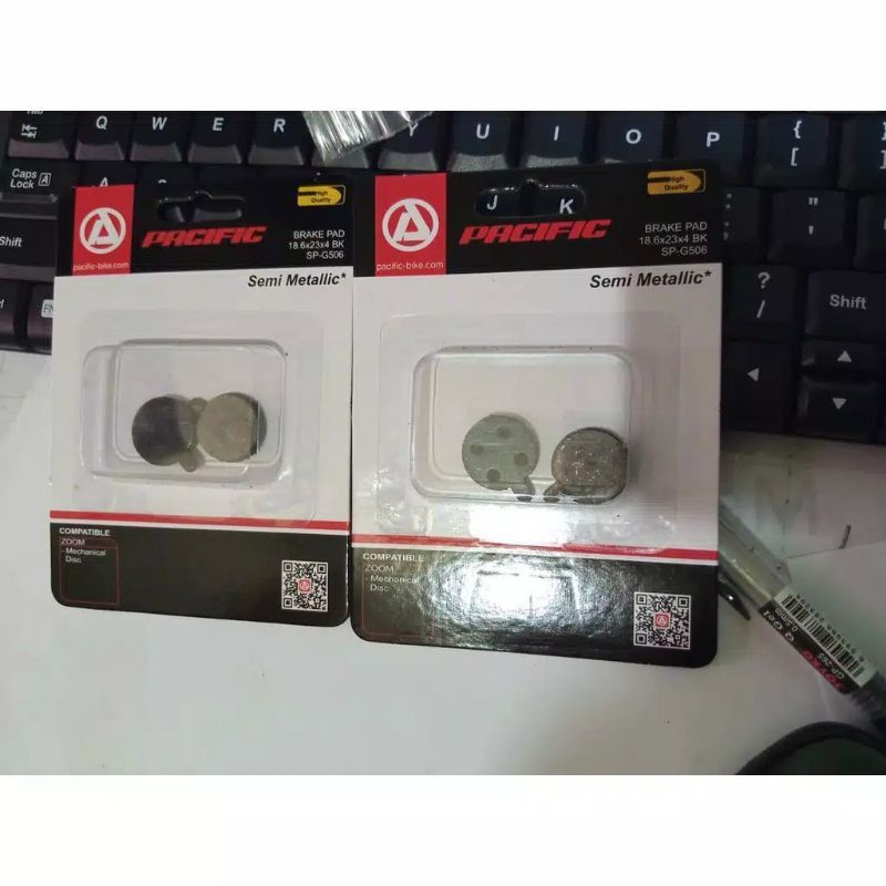 kampas rem pacific disk brake pad bulat cakram zoom sepeda MTB