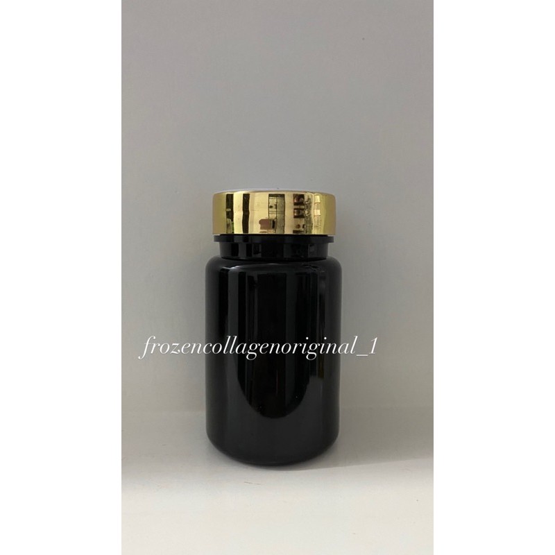 Botol Herbal Kapsul Obat 100ml HITAM