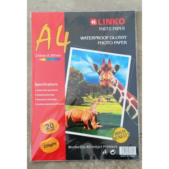 

kertas photo glosy 230 gr