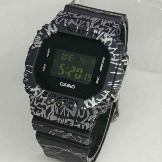 New OBRAL GROSIR Casio G Shock Dw 5600 Motif Garis Kekinian