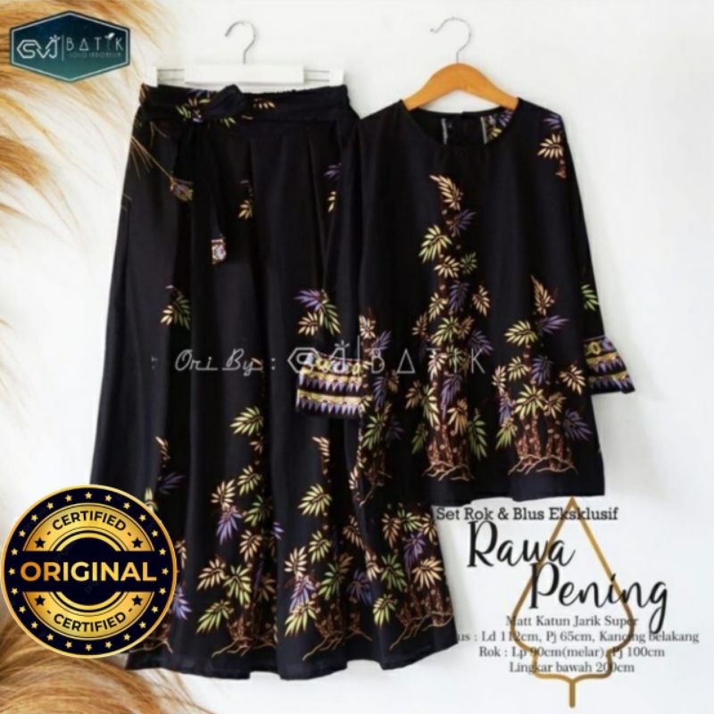 SET ROK N BLUS BATIK ROWO PENING EKSLUSIF