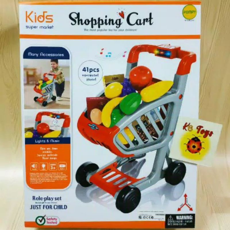 {GROSIR} Mainan Trolley Supermarket Besar Shopping Chart Trolley Mainan